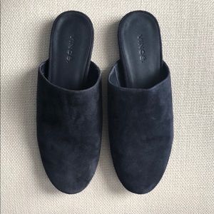 Vince navy suede slippers size 7